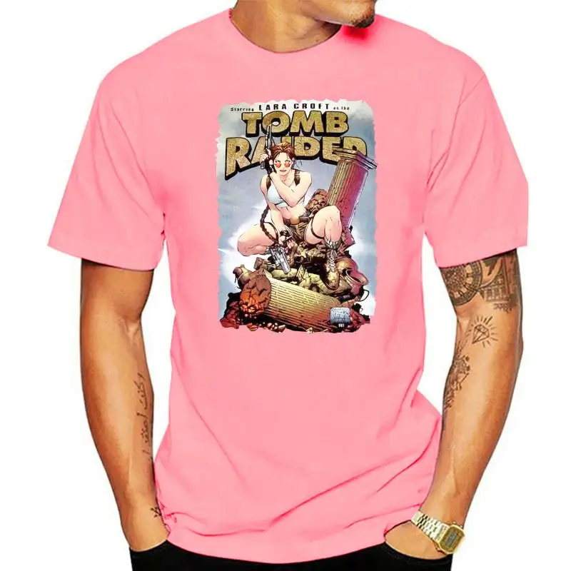 

Rare Top Cow Comic Tomb Raider Lara Croft T Shirt Vintage Size S - 3XL Casual Short Sleeve Tshirt Novelty Funny