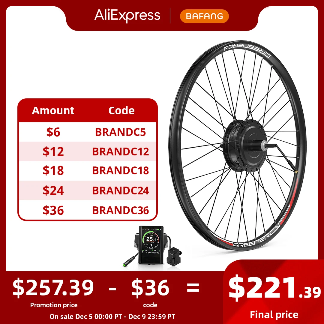 Electric Bike Conversion Kit  20-29 Inch 700c Wheel Drive Engine