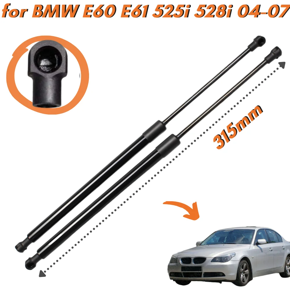 

Кол-во (2) стойки капота для BMW E60 E61 M5 525 528 530 535 545i 550i 51237008745 передняя крышка газовой пружины подъемник амортизатор