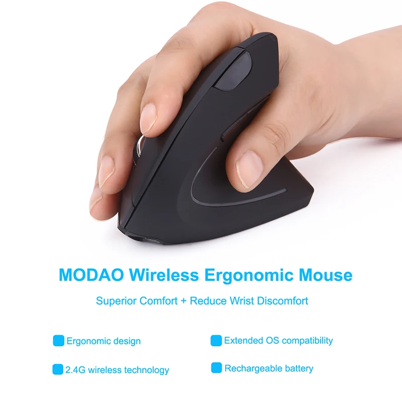 vertical wireless mouse rechargeable mouse ergonomic mouse gaming muse 2 4g optical mause for pc laptop notebook computer free global shipping