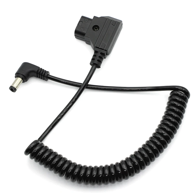 

1 шт. D-Tap «папа» на прямоугольный кабель питания постоянного тока 5,5x2,5 мм для DSLR Rig Power V-Mount Anton, монитор камеры, черный пружинный шнур питания