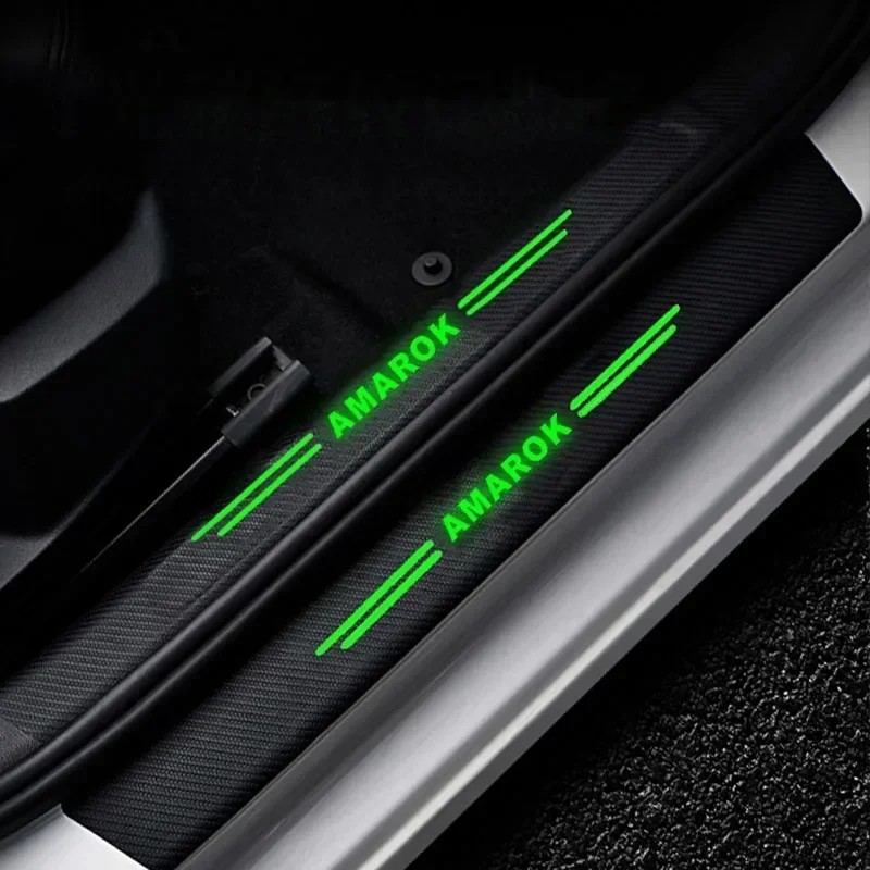 Светящиеся наклейки на порог автомобиля накладку для Amarok защитные задний