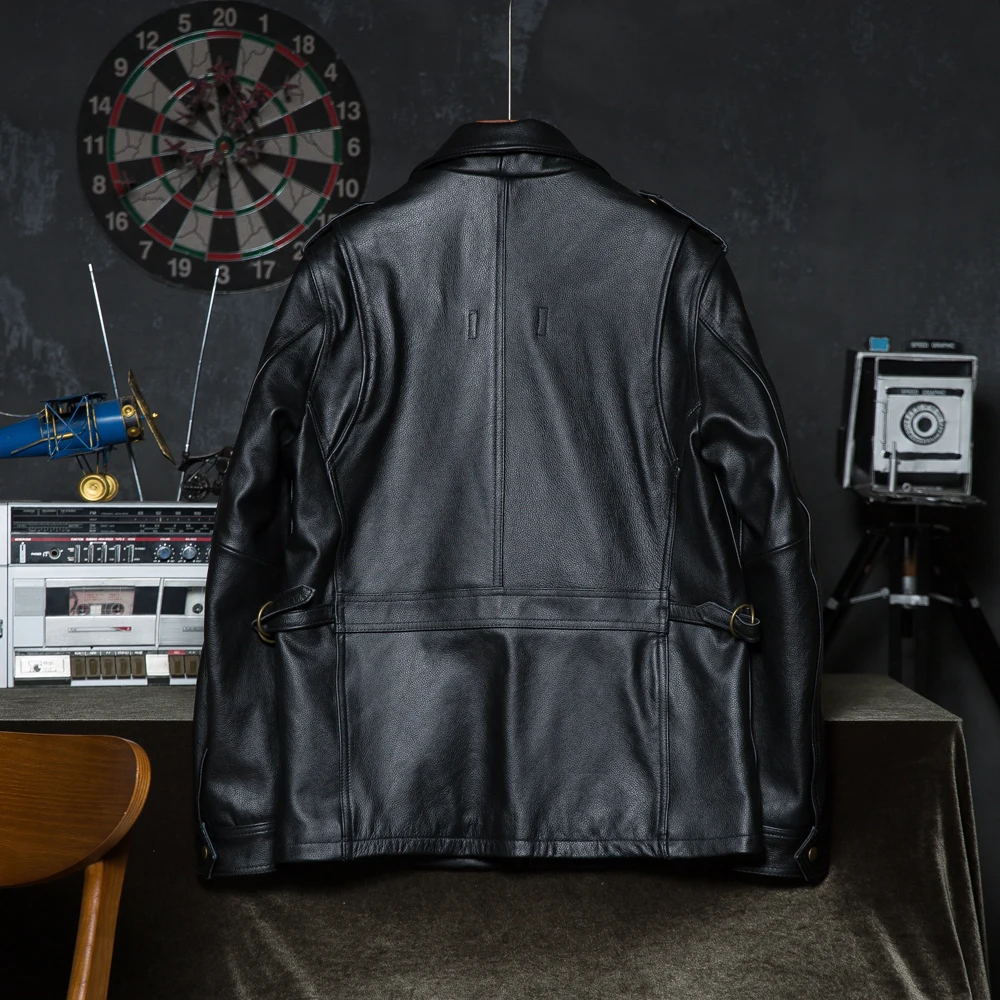 Мужская кожаная куртка 2XL-6XL с другой ссылкой длинная мужская M65 в стиле милитари