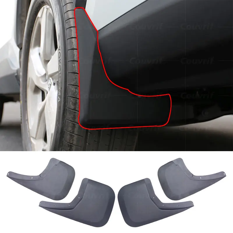 

Car Tire Fender Mud Flap For Chevrolet Silverado 2018-2020 Anti-splash Splash Guards Auto Exterior Mudguards Car Accessoires