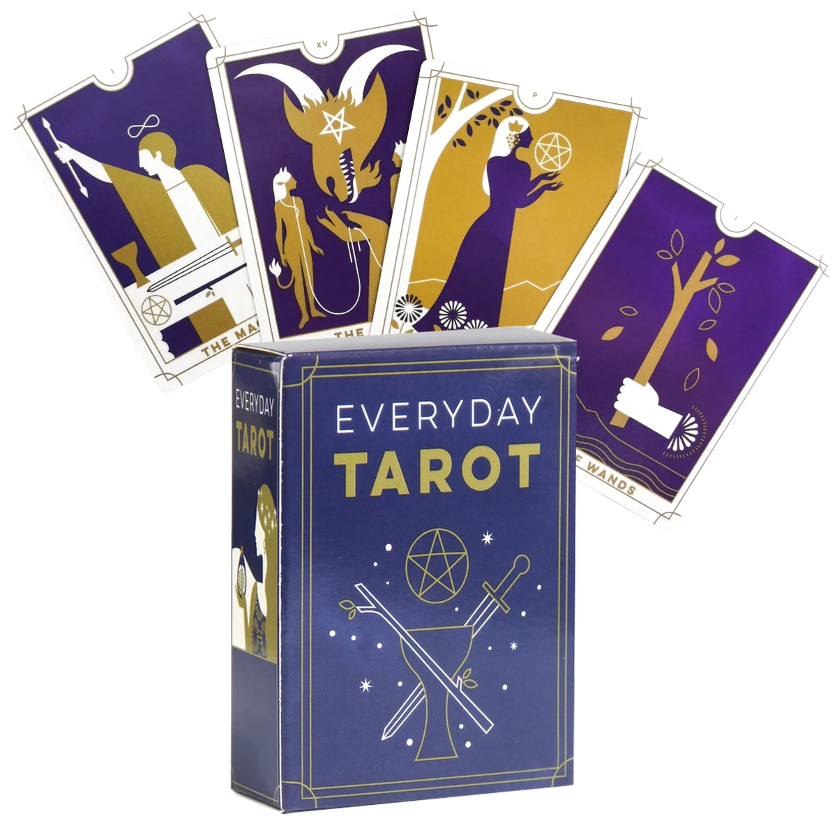 

Everyday Tarot By Brigit Esselmont Mini Tarot Deck Follows Popular Card Game Oracle 78 Card Full Color Using The Ancient Wisdom