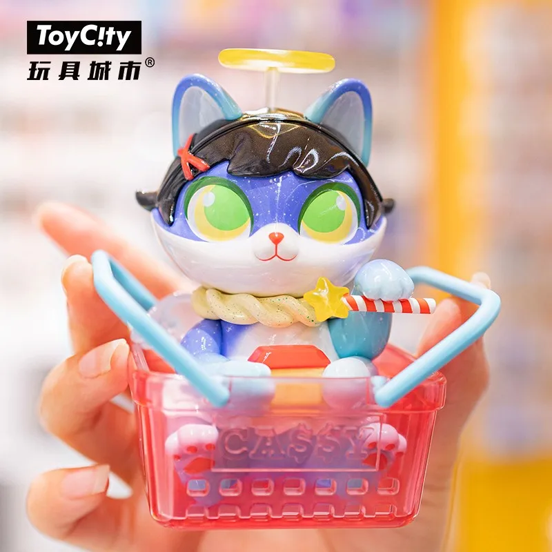 

Cute Anime Figure Gift Surprise Box Original Cathy Cat 24 Hours Convenience Store Series Blind Box Toys Model Confirm Style