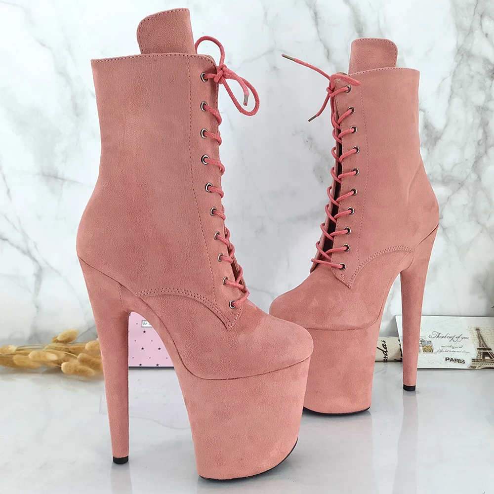 Leecabe Wine Red low Boots Extreme High Heels Devious Shoe Fetish Heels 8 Inch More Colors Sexy Exotic Pole Dance Booties