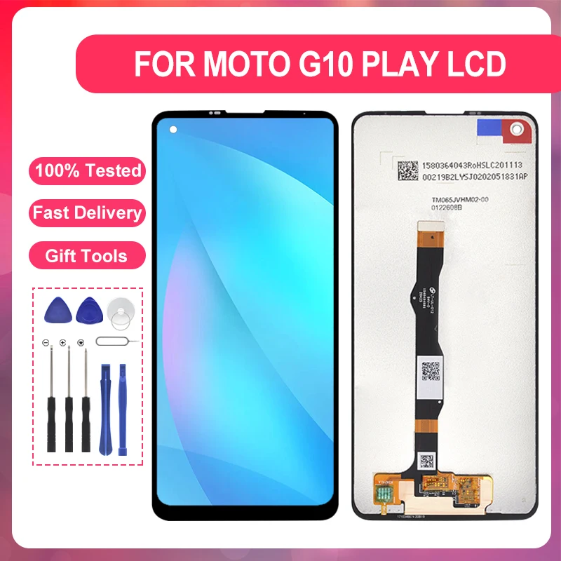 

6,6 дюймовый сенсорный ЖК-экран для Moto G Power 2021 дигитайзер в сборе для Motorola G10 Play Замена дисплея с рамкой