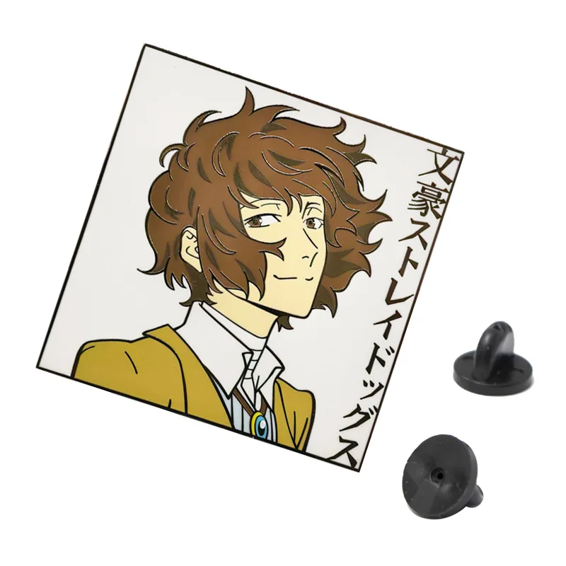 Фото Значки и броши по аниме Bungo Stray Dogs с Накадзимой Ацуши, подвески, манга-значки для сумок, рюкзаков, одежды, лацканов, ACG, косплей, игрушки, декор №4