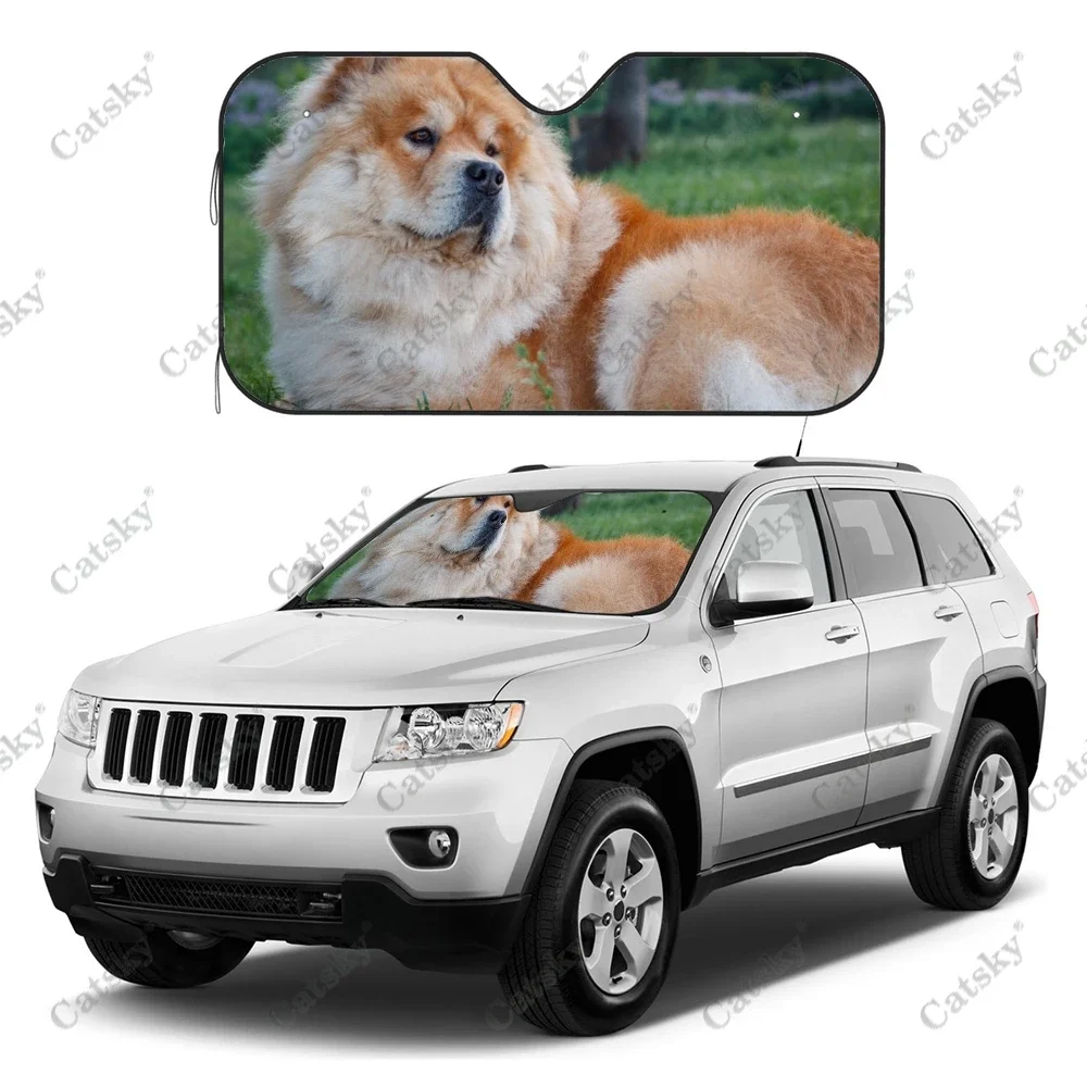 Чехол на лобовое стекло автомобиля Chow Универсальный складной козырек от солнца с