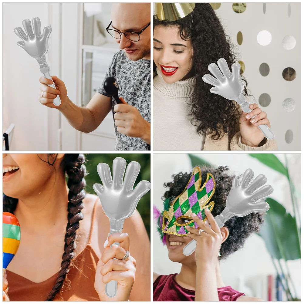 2 шт. хлопуйте руки шумогенератор игрушка пластиковые клещи для десятилетия