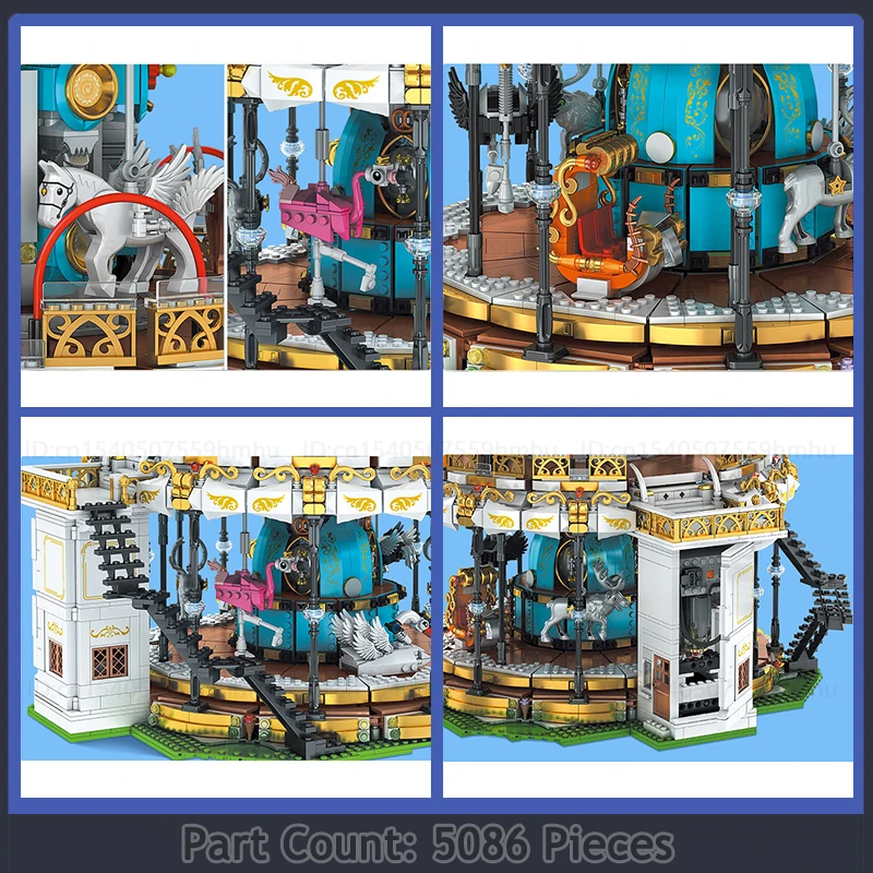 Модуль GBC креативная карусель игровая площадка Moc строительные блоки двигатель