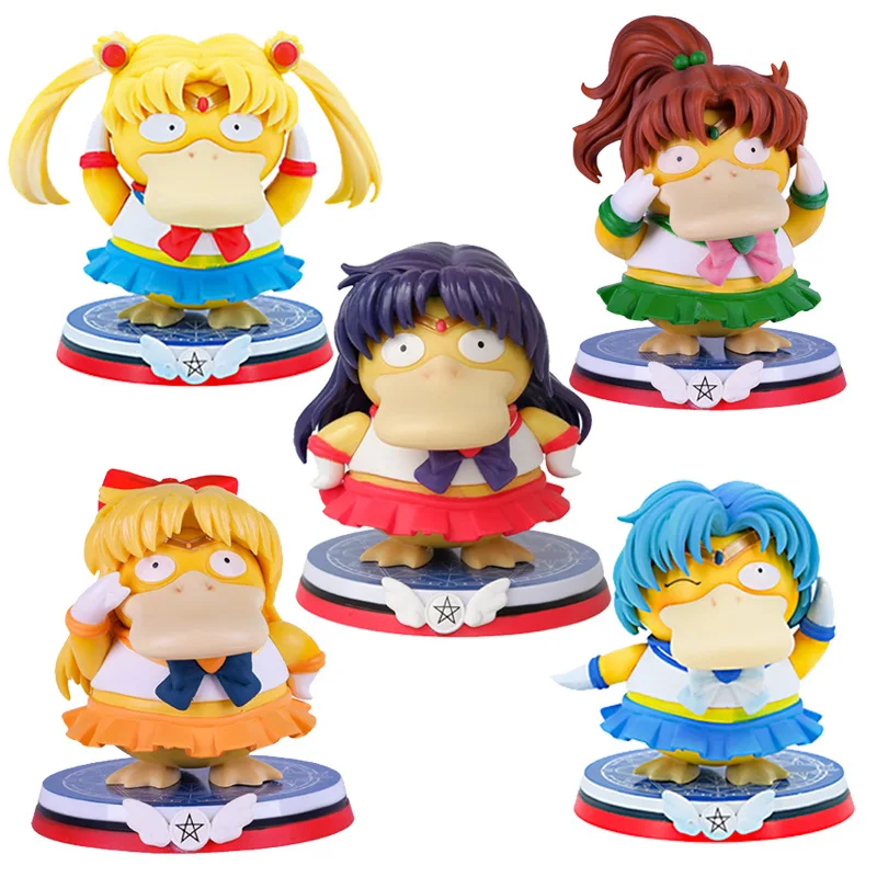 Экшн-фигурка персонажа аниме Pokemon Psyduck Cos Сейлор Мун Меркьюри мультяшная кавайная