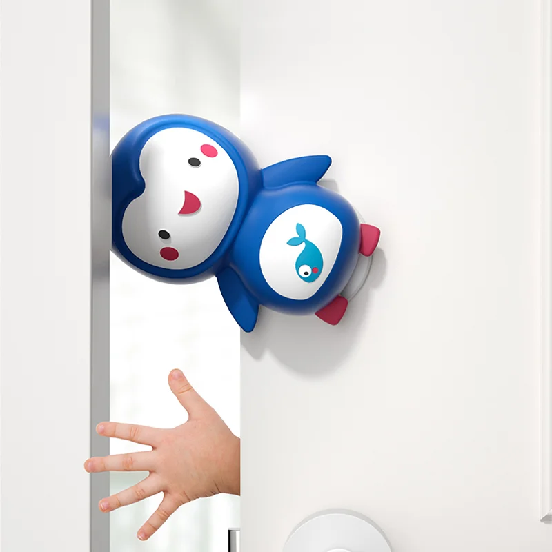Зажим для двери безопасности детей силиконовый ограничитель дверей мультяшный