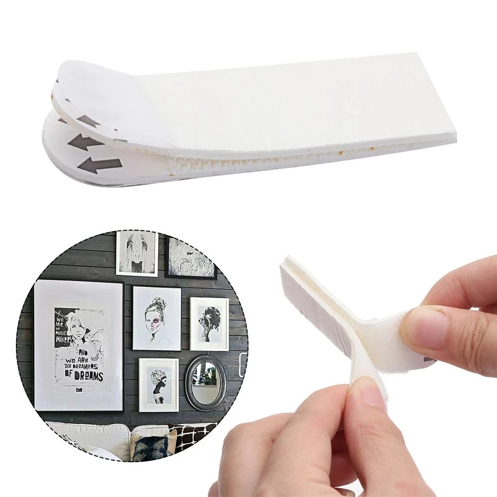 

24pcs Medium Strips Inter Locking Faster Damage-free Picture Hanging Strip for Home Decor Frame Tape
