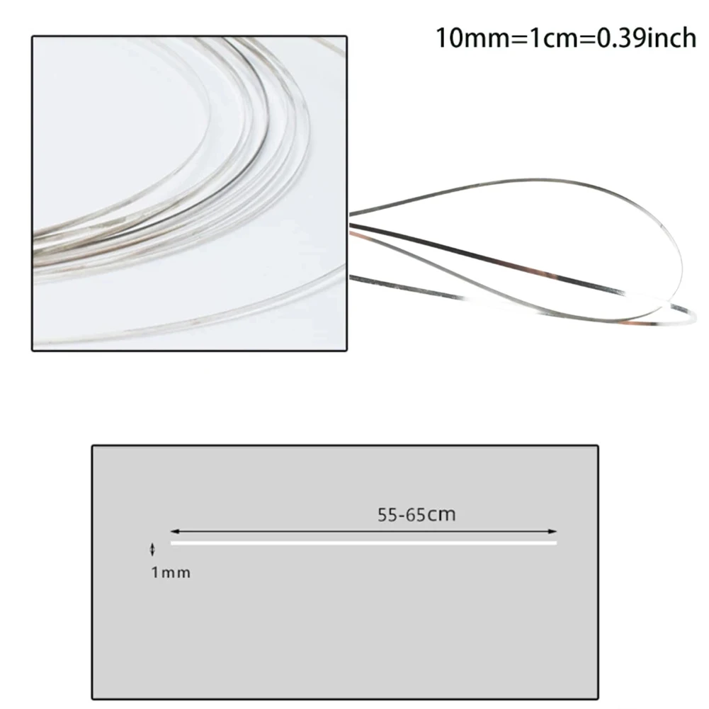 

Durable Hot Sale Protable Useful Soldering Wire Welding Rod 1mm Width 55-65cm Silver 1.8-2.1ft Great Weldability