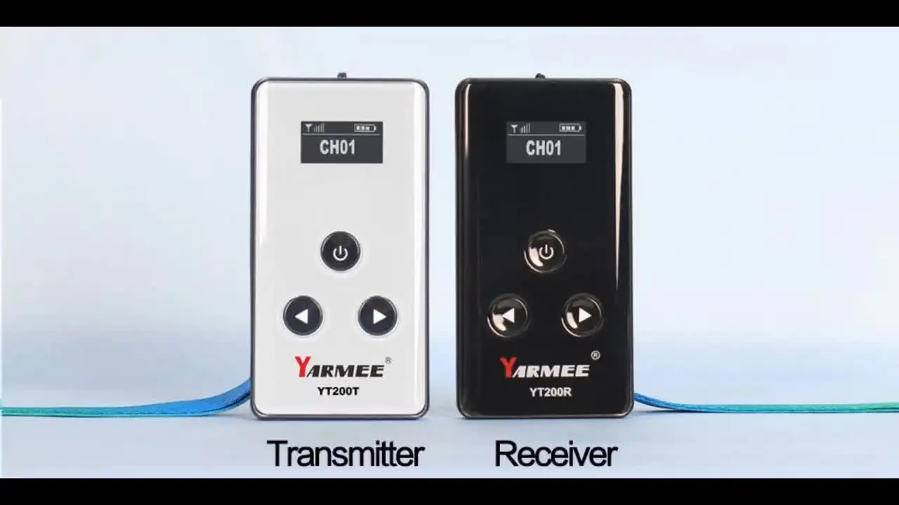 

Wireless Audio Tour Guide System 2 Transmitters +38 Receivers Radio Guide System Simultaneous Interpretation Equipment