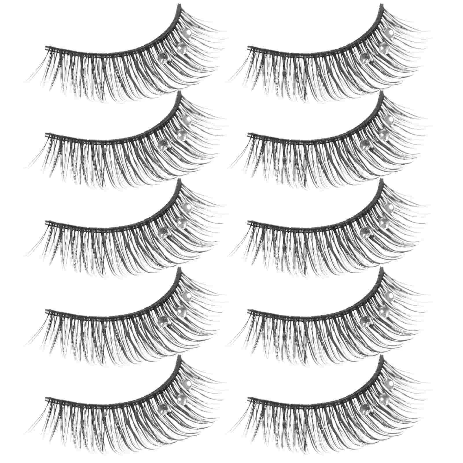 

Eyelash Eyelashes Natural False Lashes Extensions Girls Fluffy Fake Look Lash Womenextension Supplies