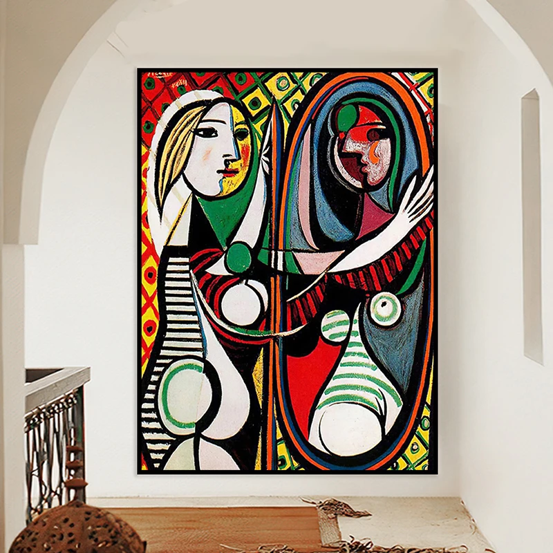 Картина девушка перед зеркалом пикассо