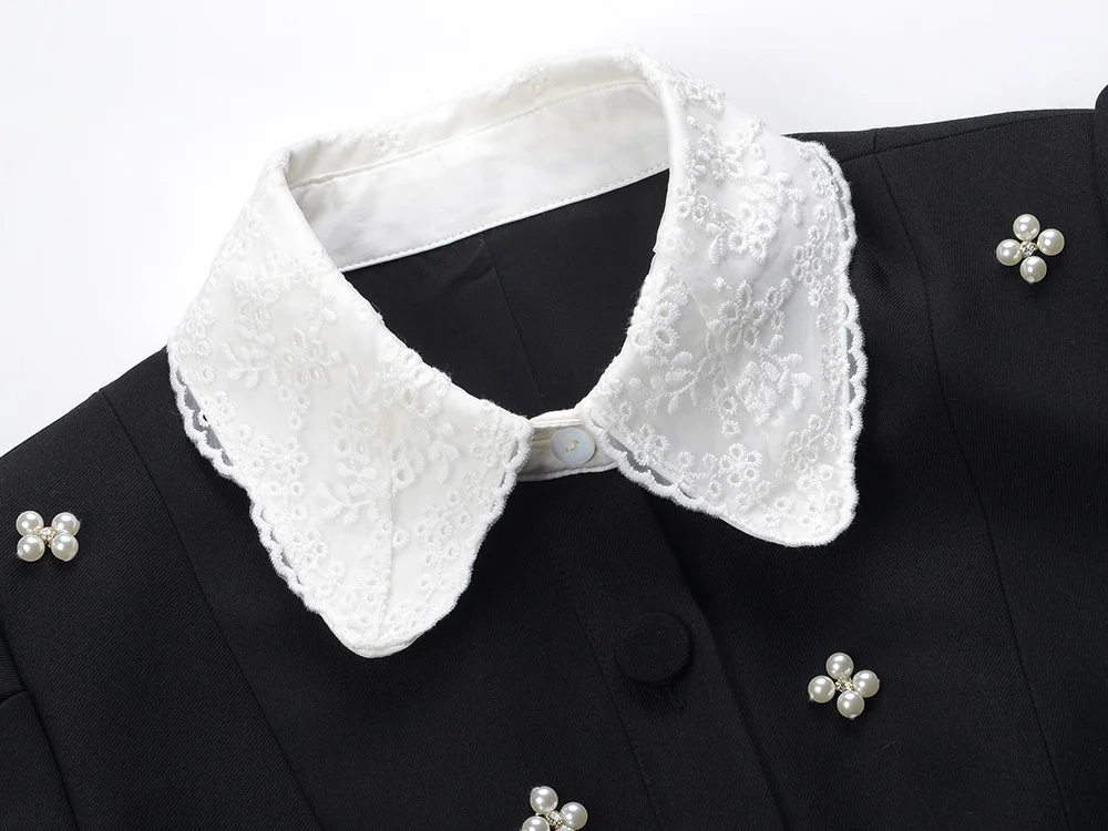 Женское кружевное платье-рубашка вечернее платье с коротким рукавом и