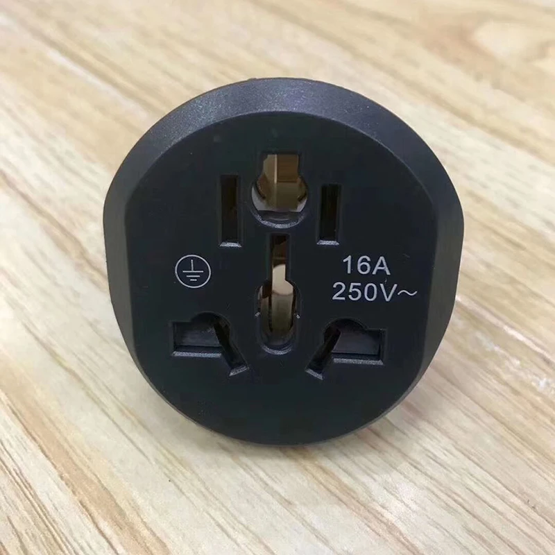 

Универсальный адаптер вилки стандарт ЕС Южной Кореи 250 В переменного тока 16 А EU конвертер 2 стандарта подходит для вилки мкА UK в EU для путешес...