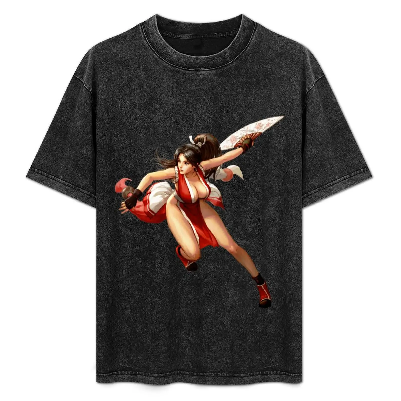 Фото Футболка Mai Shiranui Oppai Geisha, повседневный легкий топ с короткими рукавами №1