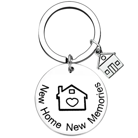 Милый новый домашний брелок для ключей Новые владельцы дома Брелок с подвеской подарок на новоселье