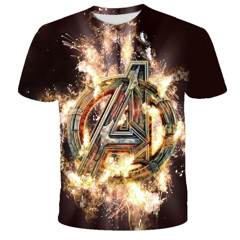 Мужская одежда Marvel Мстители новинка 2021 года летняя футболка с коротким рукавом и