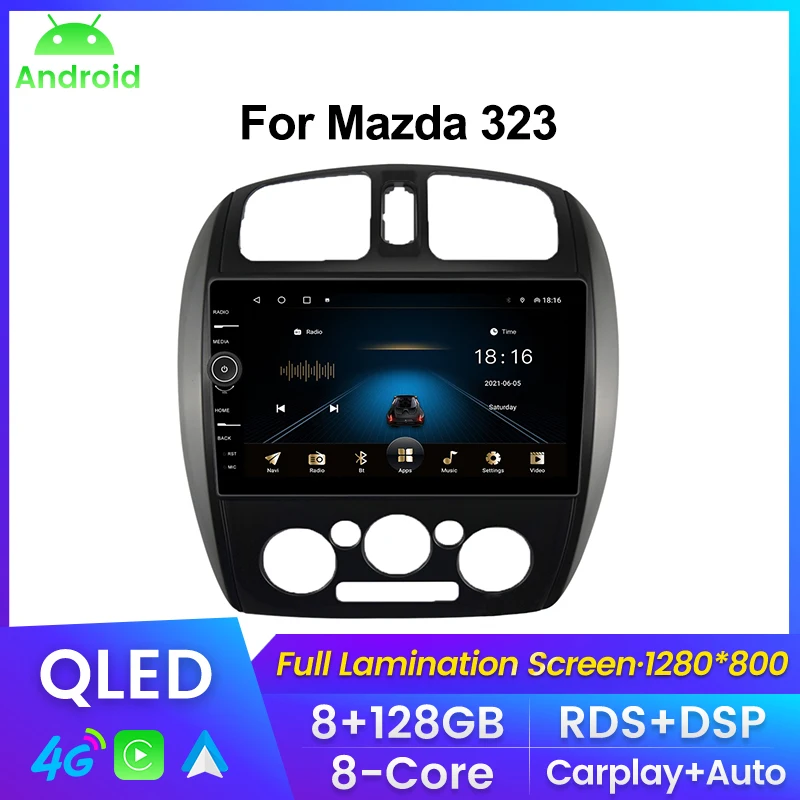 

Автомагнитола 2DIN для MAZDA 128 HAIMA FREEMA FORD LASER 323-20002, Android, 8 + 2008G, Wi-Fi, 4G, DSP + RDS, BT