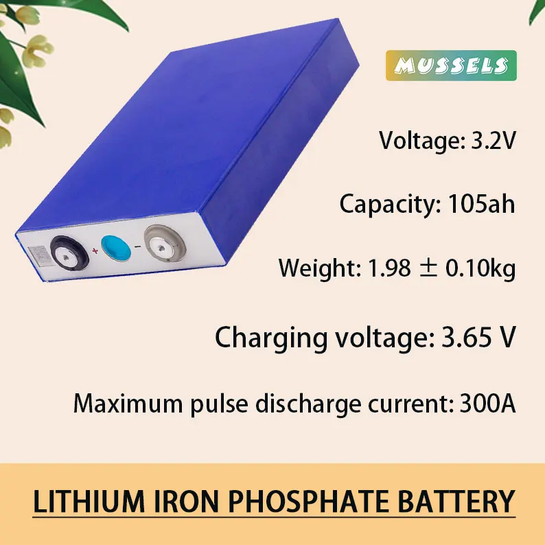 

105ah 3.2V class a rechargeable LiFePO4 battery for solar EV RV DIY system