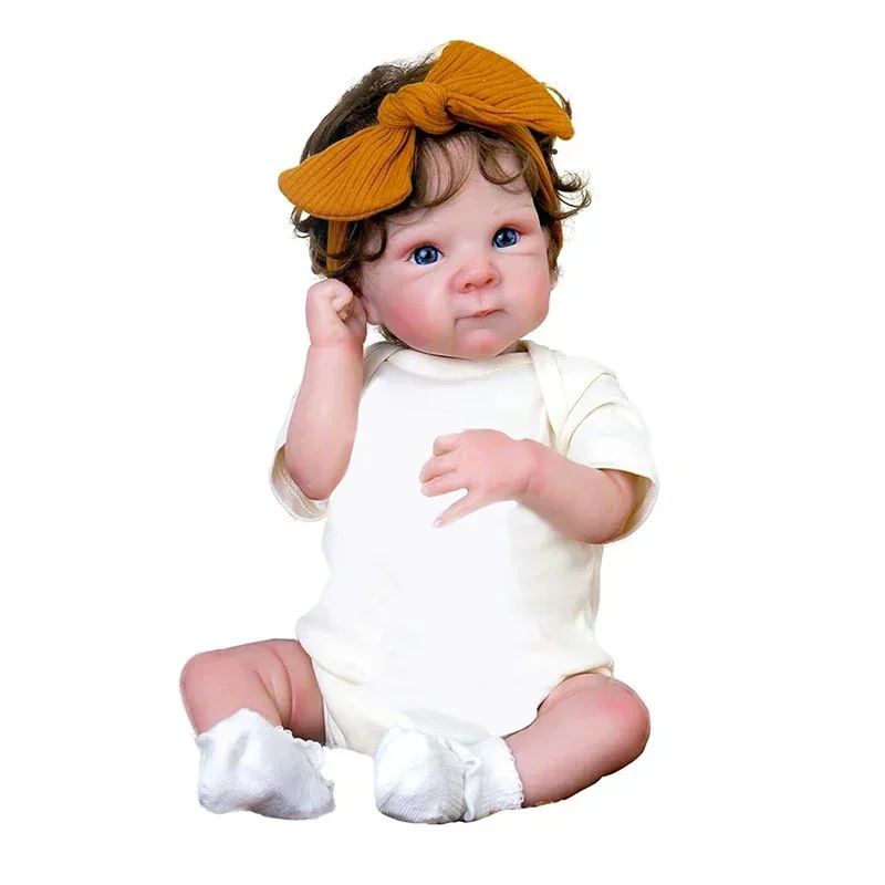 45 см кукла Bettie Reborn полностью виниловое тело для девочек и тканевое реалистичное