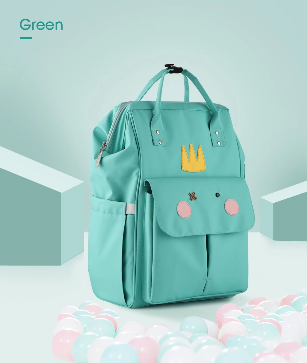 

Сумка для подгузников с мультипликационным дизайном, водонепроницаемый рюкзак для мамы для ухода за ребенком, Вместительная дорожная сумка для детской коляски