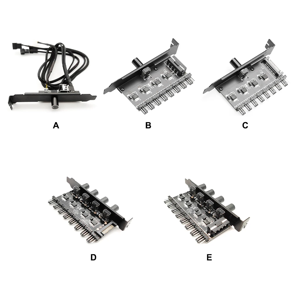 

3pin 4pin Fan Hub Cooler Splitter Regulator Adapter Computer Accessory