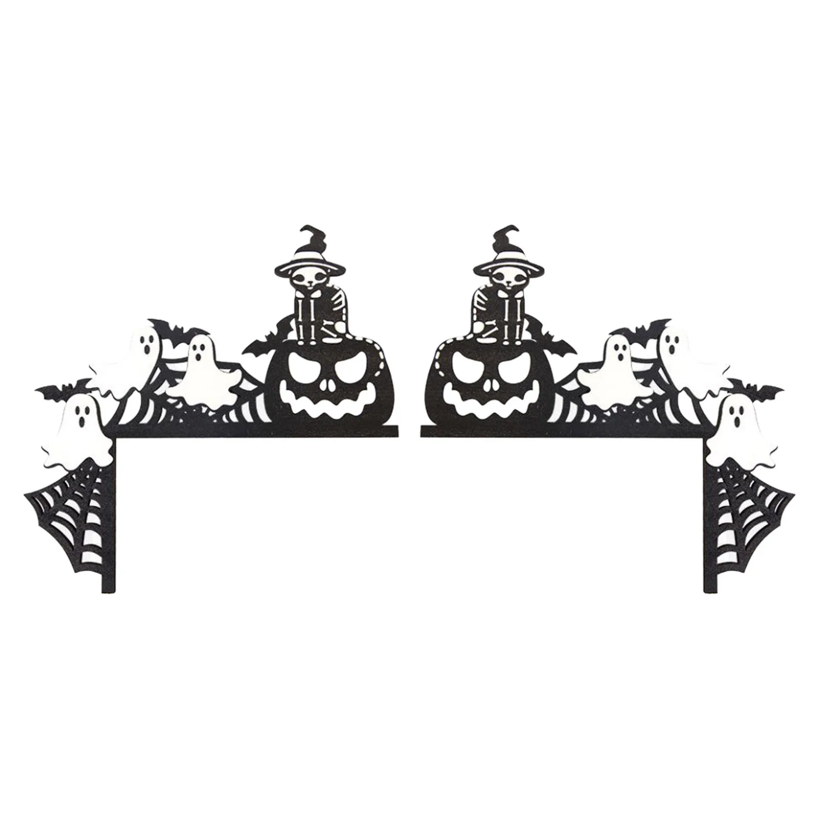 Деревянные дверные рамы на Хэллоуин украшения для передней двери дома угловые
