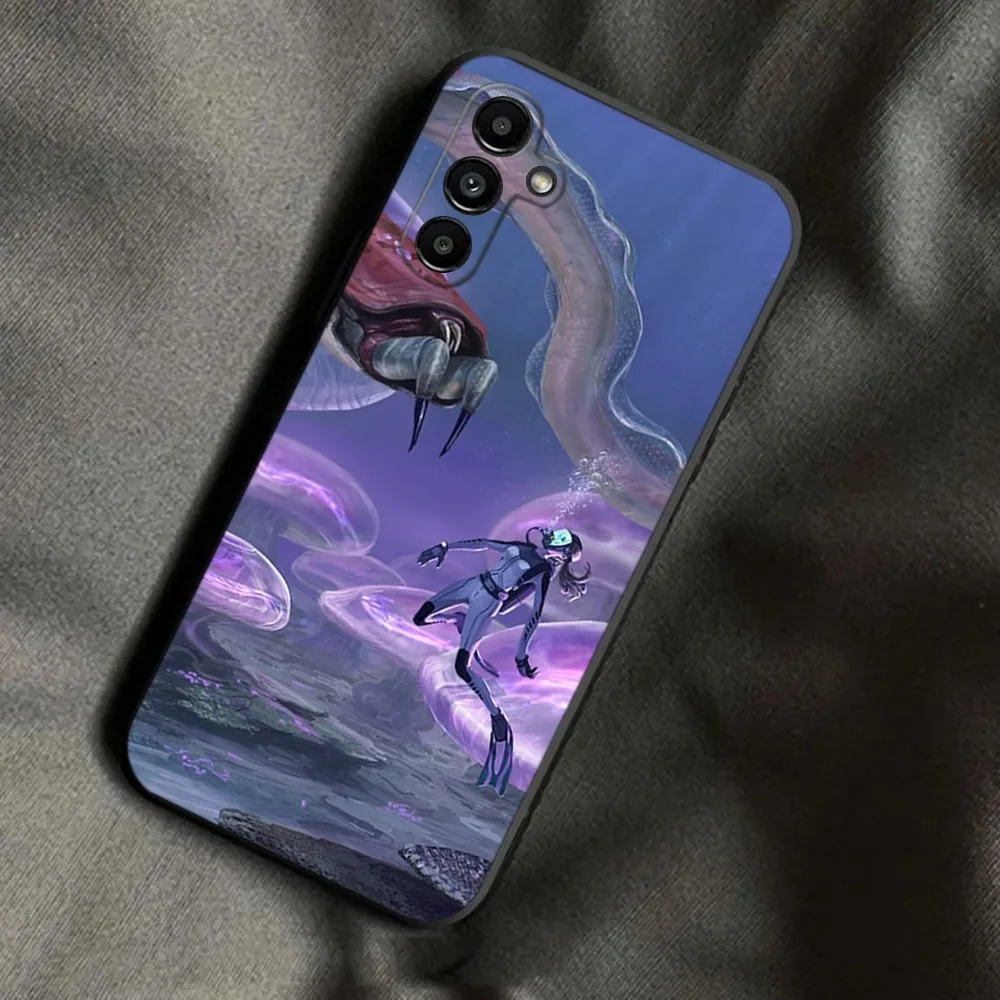 Игровой чехол для телефона Subnautica Samsung Galaxy A13 A21s A22 A31 A32 A52 A53 A71 A80 A91 мягкий черный