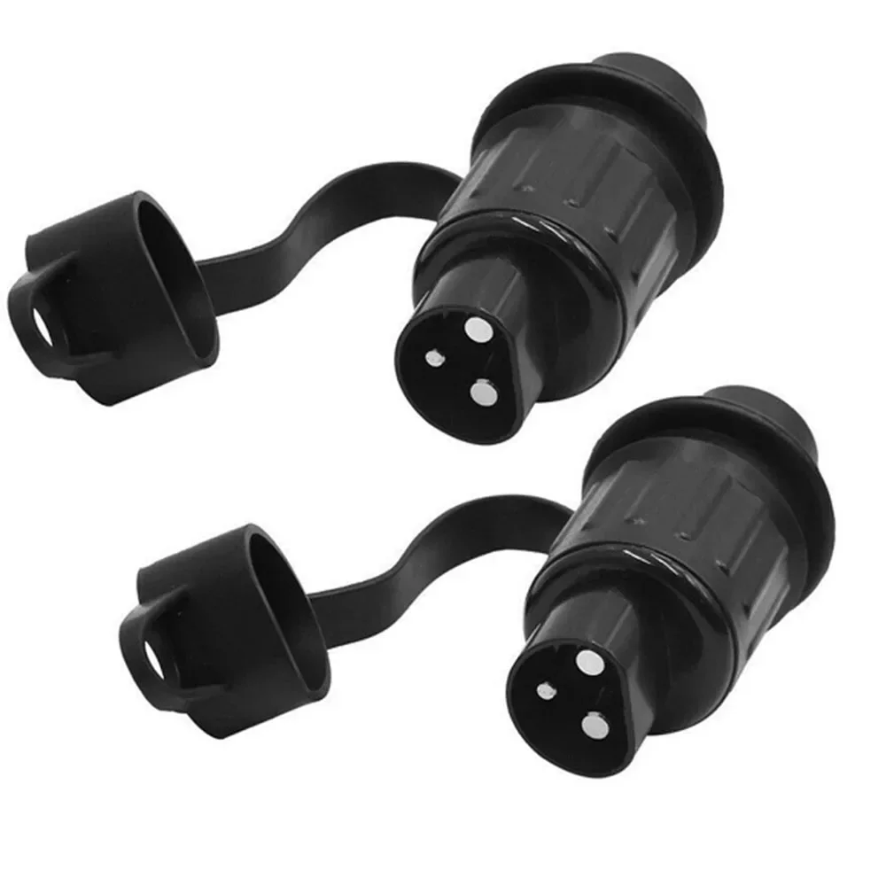 

2 шт./компл., адаптер для прицепа, разъем для шнура питания для дома на колесах, разъем для прицепа, 3-контактный разъем для DIN 72575 + DIN 9680, 6-24 В