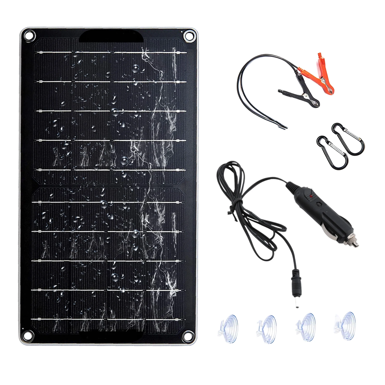 

Solar Battery Charger 10W Solar Panel Charger 10W 12V Solar Panel Charger Solar Battery Maintainer High Conversion Rate Solar