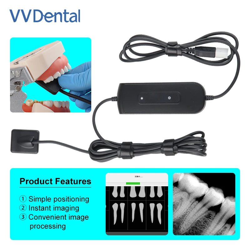 Фото Цифровой рентгеновский датчик VV Dental для быстрой визуализации полости рта у детей и взрослых, портативное стоматологическое оборудование для клиник №2