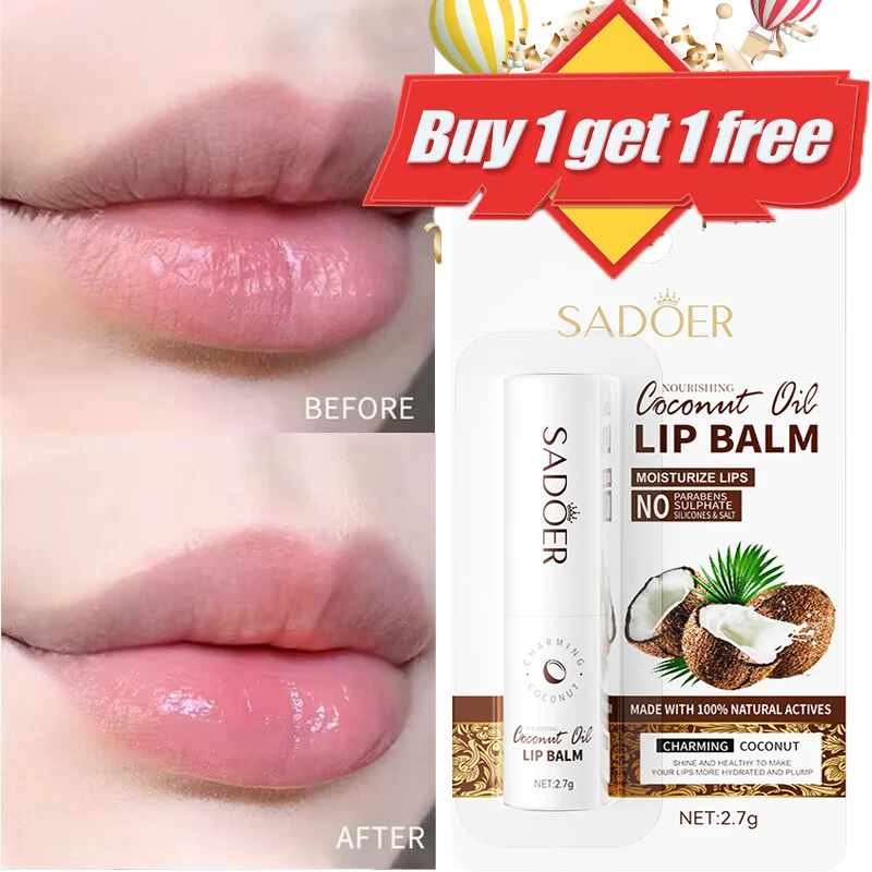 Natural Long-lasting Moisturizing Lip Balm Fade Lip Fine Line Remove Dead Skin Anti-Drying Cracked Portable Lipstick Repair Care