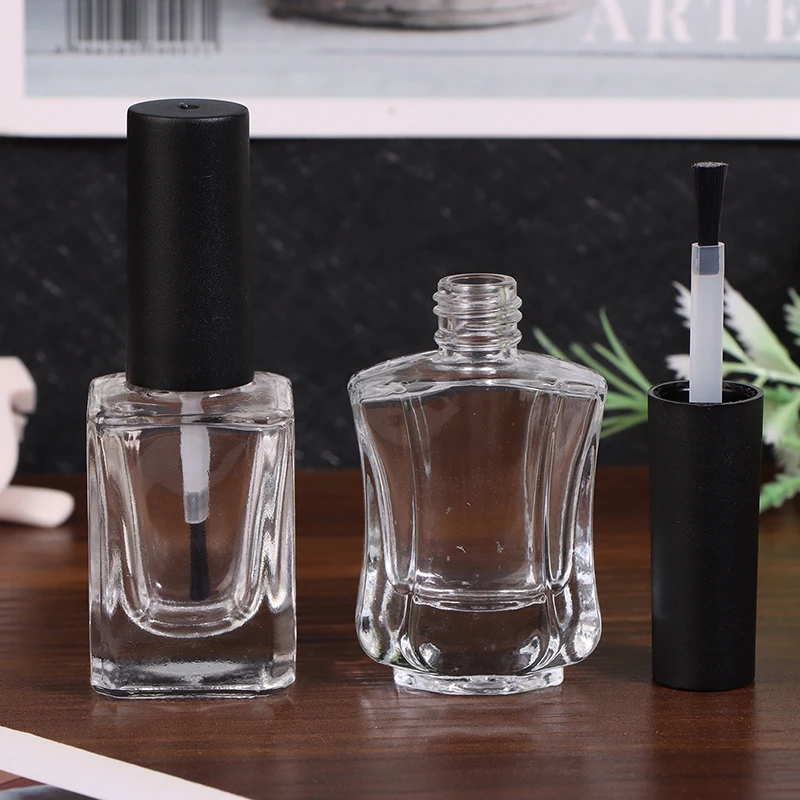 Пустые стеклянные бутылочки для лака ногтей HNKMP