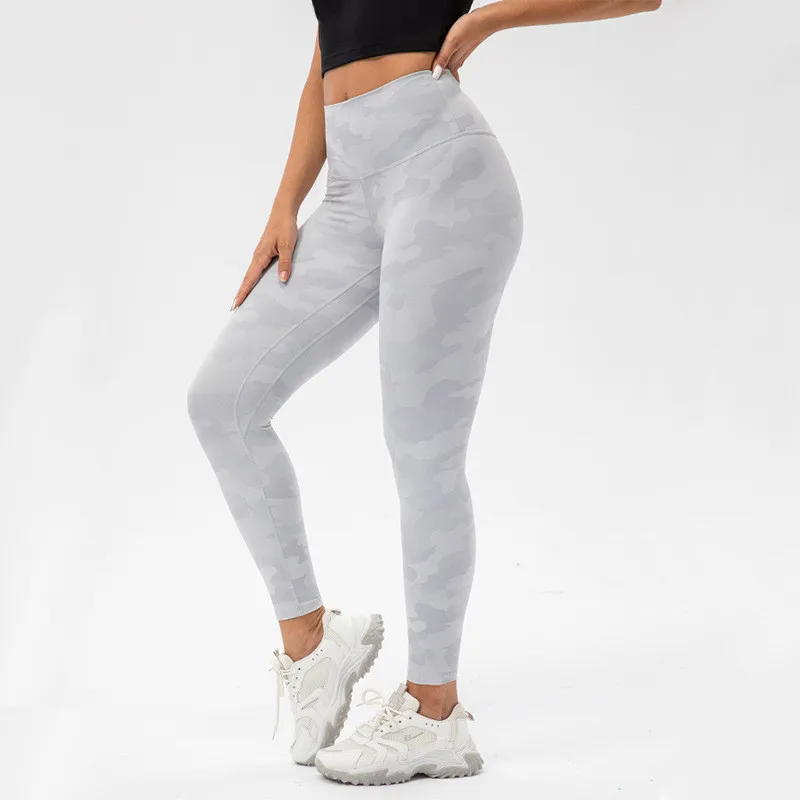 New Arrival Women Gym Sports Pants Printed Camouflage Tights High Waist Fitness Yoga Leggings Athletic Push Up Workout Training