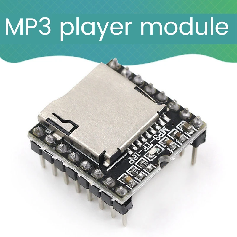 

Mini MP3 Player Module Black Accessories Board MP3 Audio Voice Decode Board For Arduino