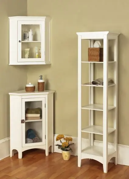 

Linen Tower with 5 Shelves, White