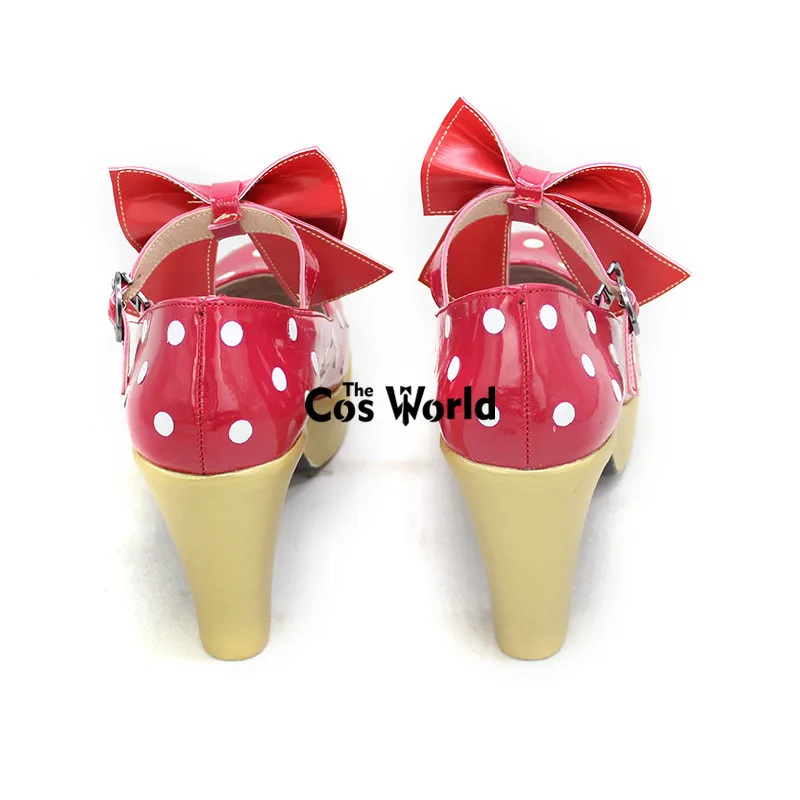 Туфли Miku на высоком каблуке с клубничным аниме |