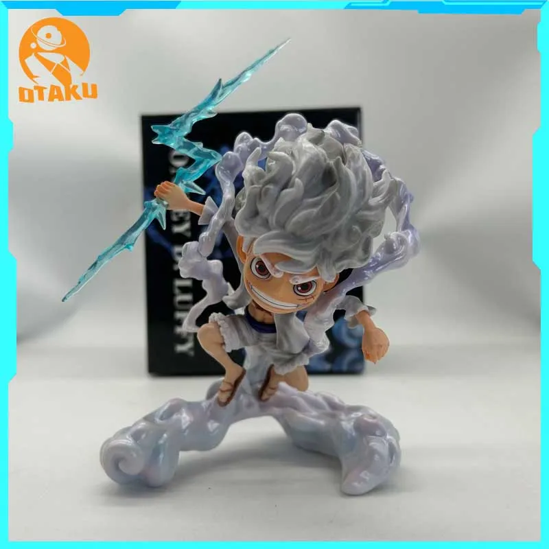 

18cm One Piece Luffy Gear 5 Figure Sun God Nika Anime Action Figurine PVC Statue Model Collection Doll Decoration Toys Kids Gift