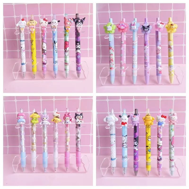 

Мультяшная Мелодия Kt Sanrio, гелевая ручка с чернилами, офисные принадлежности, черный набор для письма, для студентов, милые подарки