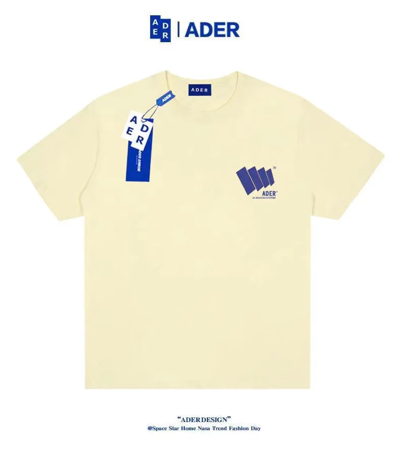 

ADER Unisex Tees Men's and Women's Printed Round Neck Short Sleeve All-match T-shirt