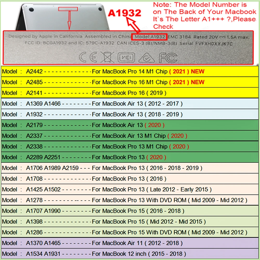Чехол для ноутбука Macbook Air 13 чехол 2020 Pro 14 15 16 клавиатуры