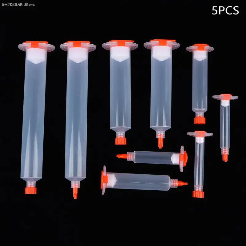 5 шт., прозрачный контейнер для шприца, 3 куб. См, 5 куб. См, 10 куб. См, 30 куб. См, 55 куб. См