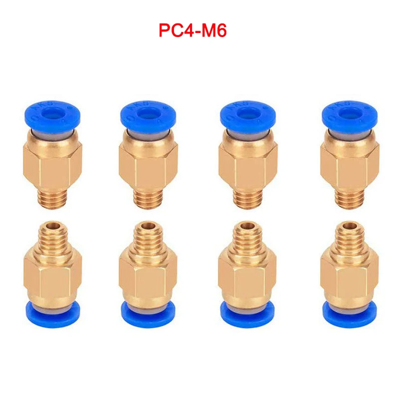 

10 шт., встроенный пневматический Фиттинг для Creality Ender 3/3 Pro/3 V2, Ender 5/5 Pro/5 Plus, CR-